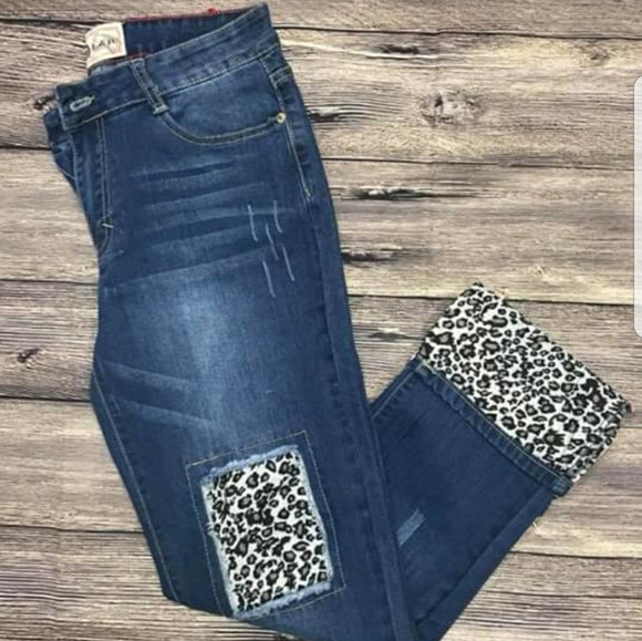 l&b leopard jeans